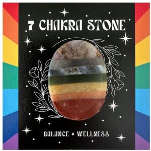 Wee Blue Coo Women's Seven Chakra Thumb Stone Healing Crystal Worry Stone Gift Balance & Align Your Energy Centres Stress Relief in Presentation Box Multicolor Wee Blue Coo Women's Seven Chakra Thumb Stone Healing Crystal Worry Stone Gift Balance & Align Your Energy Centres Stress Relief in Presentation Box Multicolor