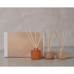 Serenity Tranquil Set of 3 Diffusers - Flow, Balance & Breathe in Natural Natural Serenity Tranquil Set of 3 Diffusers - Flow, Balance & Breathe in Natural Natural