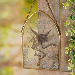 Warner Bros Harry Potter Herbology Arch Plaque - Cornish Pixie in Gold Gold Warner Bros Harry Potter Herbology Arch Plaque - Cornish Pixie in Gold Gold