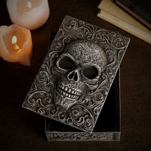 Juliana Mystic Legends Skull Storage Box in Black Black Juliana Mystic Legends Skull Storage Box in Black Black