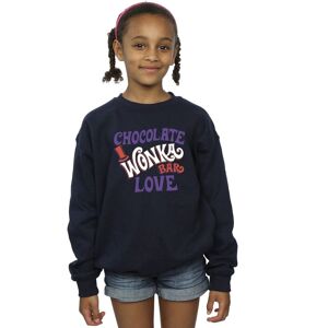 Warner Bros Girl's Chocolate Bar Love Sweatshirt in Navy Size: 7-8 Years Navy 7-8 Years Warner Bros Girl's Chocolate Bar Love Sweatshirt in Navy Size: 7-8 Years Navy 7-8 Years