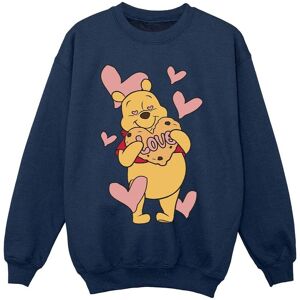Winnie The Pooh Girl's Love Heart Cookie Sweatshirt in Navy Size: 7-8 Years Navy 7-8 Years Winnie The Pooh Girl's Love Heart Cookie Sweatshirt in Navy Size: 7-8 Years Navy 7-8 Years
