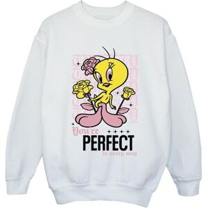 Looney Tunes Girl's You´re Perfect Tweety Sweatshirt in White Size: 5-6 Years White 5-6 Years Looney Tunes Girl's You´re Perfect Tweety Sweatshirt in White Size: 5-6 Years White 5-6 Years