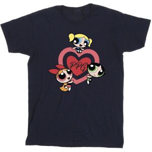 Powerpuff Girls Men's Double Heart Cotton T-Shirt in Navy Size: 2XL Navy 2XL Powerpuff Girls Men's Double Heart Cotton T-Shirt in Navy Size: 2XL Navy 2XL