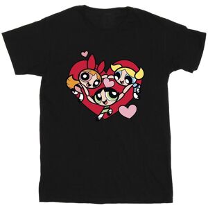 Powerpuff Girls Men's Holding Hands Heart Cotton T-Shirt in Black Size: 5XL Black 5XL Powerpuff Girls Men's Holding Hands Heart Cotton T-Shirt in Black Size: 5XL Black 5XL