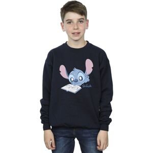Lilo & Stitch Boy's Reading Sweatshirt in Navy Size: 3-4 Years Navy 3-4 Years Lilo & Stitch Boy's Reading Sweatshirt in Navy Size: 3-4 Years Navy 3-4 Years