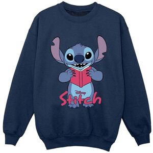 Lilo & Stitch Boy's Reading Sweatshirt in Navy Size: 3-4 Years Navy 3-4 Years Lilo & Stitch Boy's Reading Sweatshirt in Navy Size: 3-4 Years Navy 3-4 Years