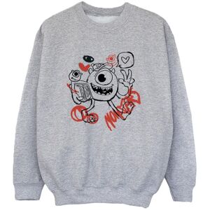 Disney Boy's Mike Wazowski Graffiti Sweatshirt in Grey Size: 12-13 Years Grey 12-13 Years Disney Boy's Mike Wazowski Graffiti Sweatshirt in Grey Size: 12-13 Years Grey 12-13 Years