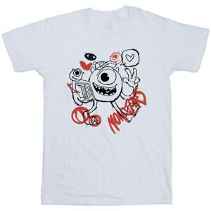 Disney Girl's Mike Wazowski Graffiti Cotton T-Shirt in White Size: 12-13 Years White 12-13 Years Disney Girl's Mike Wazowski Graffiti Cotton T-Shirt in White Size: 12-13 Years White 12-13 Years