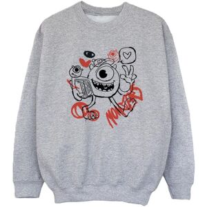Disney Girl's Mike Wazowski Graffiti Sweatshirt in Grey Size: 12-13 Years Grey 12-13 Years Disney Girl's Mike Wazowski Graffiti Sweatshirt in Grey Size: 12-13 Years Grey 12-13 Years