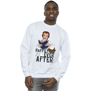 Beauty And The Beast Men's Happily Ever After Reading Disney Sweatshirt in White Size: 2XL White 2XL Beauty And The Beast Men's Happily Ever After Reading Disney Sweatshirt in White Size: 2XL White 2XL