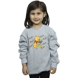 Winnie The Pooh Girl's Flip Flip Flip Sweatshirt in Grey Size: 9 Years Grey 9 Years Winnie The Pooh Girl's Flip Flip Flip Sweatshirt in Grey Size: 9 Years Grey 9 Years