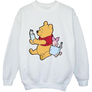 Winnie The Pooh Boy's Reading Sweatshirt in White Size: 3-4 Years White 3-4 Years Winnie The Pooh Boy's Reading Sweatshirt in White Size: 3-4 Years White 3-4 Years