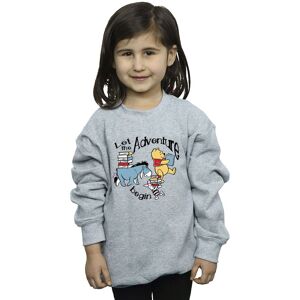Winnie The Pooh Girl's Let The Adventure Begin Sweatshirt in Grey Size: 9 Years Grey 9 Years Winnie The Pooh Girl's Let The Adventure Begin Sweatshirt in Grey Size: 9 Years Grey 9 Years