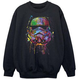 Star Wars Boy's Paint Splats Helmet Sweatshirt in Black Size: 3-4 Years Black 3-4 Years Star Wars Boy's Paint Splats Helmet Sweatshirt in Black Size: 3-4 Years Black 3-4 Years