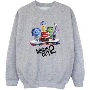 Inside Out Girl's Poster Sweatshirt in Grey Size: 7-8 Years Grey 7-8 Years Inside Out Girl's Poster Sweatshirt in Grey Size: 7-8 Years Grey 7-8 Years