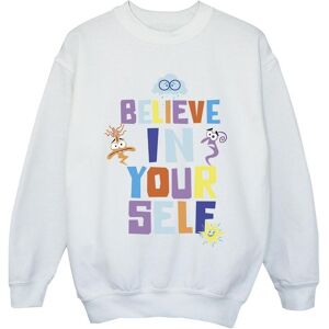 Inside Out Girl's Believe In Yourself Sweatshirt in White Size: 7-8 Years White 7-8 Years Inside Out Girl's Believe In Yourself Sweatshirt in White Size: 7-8 Years White 7-8 Years