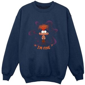 Inside Out Boy's I´m Fine Sweatshirt in Navy Size: 7-8 Years Navy 7-8 Years Inside Out Boy's I´m Fine Sweatshirt in Navy Size: 7-8 Years Navy 7-8 Years