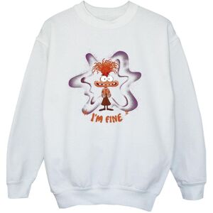 Inside Out Boy's I´m Fine Sweatshirt in White Size: 9 Years White 9 Years Inside Out Boy's I´m Fine Sweatshirt in White Size: 9 Years White 9 Years