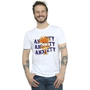 Inside Out Boy's Anxiety Cotton T-Shirt in White Size: 7-8 Years White 7-8 Years Inside Out Boy's Anxiety Cotton T-Shirt in White Size: 7-8 Years White 7-8 Years