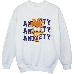 Inside Out Boy's Anxiety Sweatshirt in White Size: 12-13 Years White 12-13 Years Inside Out Boy's Anxiety Sweatshirt in White Size: 12-13 Years White 12-13 Years