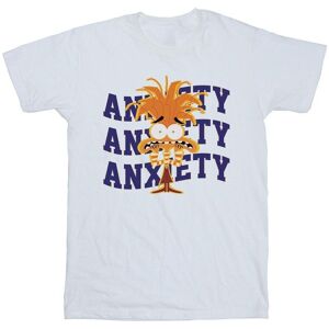 Inside Out Girl's Anxiety Cotton T-Shirt in White Size: 7-8 Years White 7-8 Years Inside Out Girl's Anxiety Cotton T-Shirt in White Size: 7-8 Years White 7-8 Years