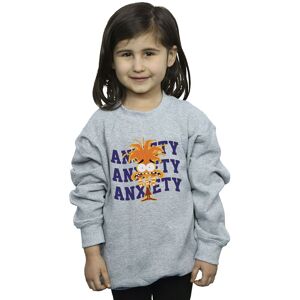 Inside Out Girl's Anxiety Sweatshirt in Grey Size: 5-6 Years Grey 5-6 Years Inside Out Girl's Anxiety Sweatshirt in Grey Size: 5-6 Years Grey 5-6 Years
