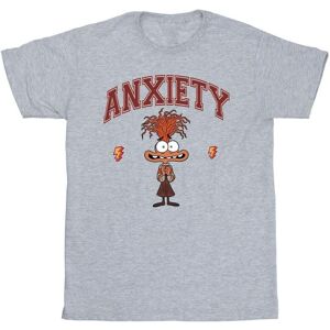 Inside Out Girl's Anxiety Collegiate T-Shirt in Grey Size: 5-6 Years Grey 5-6 Years Inside Out Girl's Anxiety Collegiate T-Shirt in Grey Size: 5-6 Years Grey 5-6 Years