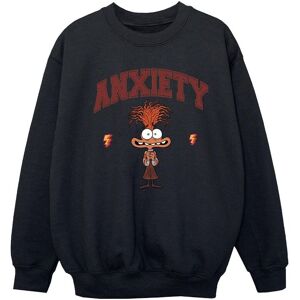 Inside Out Girl's Anxiety Collegiate Sweatshirt in Black Size: 5-6 Years Black 5-6 Years Inside Out Girl's Anxiety Collegiate Sweatshirt in Black Size: 5-6 Years Black 5-6 Years