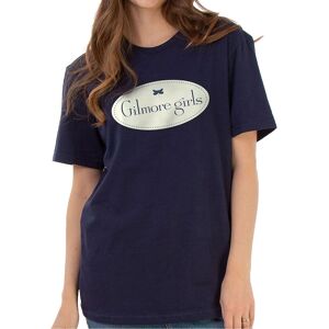 Gilmore Girls Women's Classic Logo Cotton Boyfriend T-Shirt in Navy Size: 2XL Navy 2XL Gilmore Girls Women's Classic Logo Cotton Boyfriend T-Shirt in Navy Size: 2XL Navy 2XL