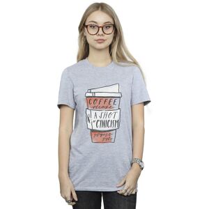Gilmore Girls Women's Coffee Please Boyfriend T-Shirt in Grey Size: Medium Grey M Gilmore Girls Women's Coffee Please Boyfriend T-Shirt in Grey Size: Medium Grey M