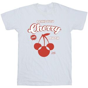 Disney Girl's Cherry Much Minnie Mouse Cotton T-Shirt in White Size: 9 Years White 9 Years Disney Girl's Cherry Much Minnie Mouse Cotton T-Shirt in White Size: 9 Years White 9 Years