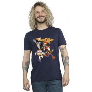 Toy Story Men's Horror Run Away Cotton Halloween T-Shirt in Navy Size: XL Navy XL Toy Story Men's Horror Run Away Cotton Halloween T-Shirt in Navy Size: XL Navy XL
