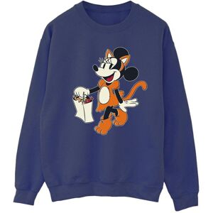 Disney Women's Cat Trick Or Treat Minnie Mouse Sweatshirt in Navy Size: 2XL Navy 2XL Disney Women's Cat Trick Or Treat Minnie Mouse Sweatshirt in Navy Size: 2XL Navy 2XL