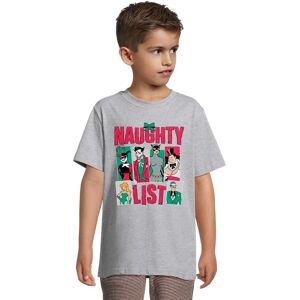 Batman Boy's Naughty List Cotton T-Shirt in Grey Size: 7-8 Years Grey 7-8 Years Batman Boy's Naughty List Cotton T-Shirt in Grey Size: 7-8 Years Grey 7-8 Years