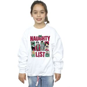 Batman Girl's Naughty List Sweatshirt in White Size: 7-8 Years White 7-8 Years Batman Girl's Naughty List Sweatshirt in White Size: 7-8 Years White 7-8 Years