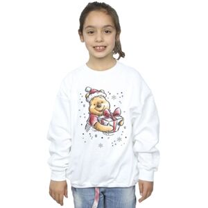 Winnie The Pooh Girl's Present Sweatshirt in White Size: 5-6 Years White 5-6 Years Winnie The Pooh Girl's Present Sweatshirt in White Size: 5-6 Years White 5-6 Years