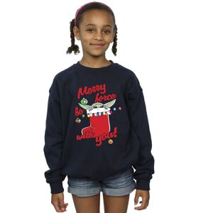 Star Wars Girl's Merry Force Be With You Sweatshirt in Navy Size: 7-8 Years Navy 7-8 Years Star Wars Girl's Merry Force Be With You Sweatshirt in Navy Size: 7-8 Years Navy 7-8 Years