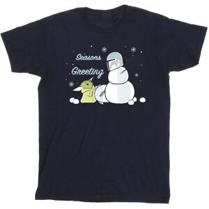 Star Wars Girl's Seasons Greetings Cotton T-Shirt in Navy Size: 9 Years Navy 9 Years Star Wars Girl's Seasons Greetings Cotton T-Shirt in Navy Size: 9 Years Navy 9 Years