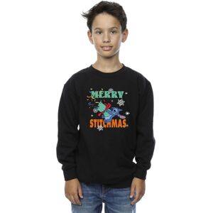 Lilo & Stitch Boy's Merry Stitchmas Sweatshirt in Black Size: 3-4 Years Black 3-4 Years Lilo & Stitch Boy's Merry Stitchmas Sweatshirt in Black Size: 3-4 Years Black 3-4 Years