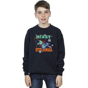 Lilo & Stitch Boy's Merry Stitchmas Sweatshirt in Navy Size: 3-4 Years Navy 3-4 Years Lilo & Stitch Boy's Merry Stitchmas Sweatshirt in Navy Size: 3-4 Years Navy 3-4 Years