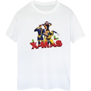 X-Men Women's Cotton Boyfriend Christmas T-Shirt in White Size: 2XL White 2XL X-Men Women's Cotton Boyfriend Christmas T-Shirt in White Size: 2XL White 2XL