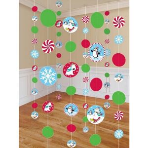 Amscan Joyful Snowman Christmas Hanging Dration (Pack of 8) in Light Red Light Red Amscan Joyful Snowman Christmas Hanging Dration (Pack of 8) in Light Red Light Red