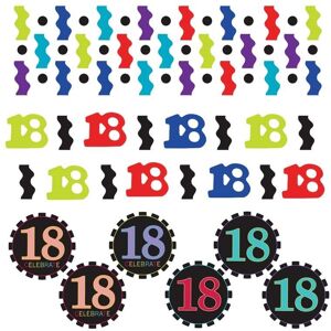 Amscan Mixed 18th Confetti Multicolor Amscan Mixed 18th Confetti Multicolor