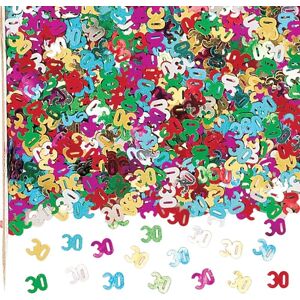 Amscan Metallic Numerical 30th Confetti Multicolor Amscan Metallic Numerical 30th Confetti Multicolor