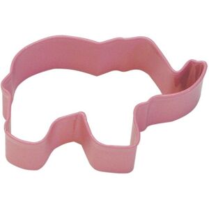Anniversary House Elephant Poly-Resin Coated Cookie Cutter in Pink Pink Anniversary House Elephant Poly-Resin Coated Cookie Cutter in Pink Pink