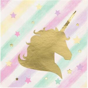 Unique Party 3 Ply Unicorn Napkins (Pack of 16) Multicolor Unique Party 3 Ply Unicorn Napkins (Pack of 16) Multicolor