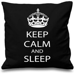 60 SECOND MAKEOVER Black Cushion Cover Keep Calm & Sleep 16" x 16" Daughter Friend Gift Decorative Cushion Home Horse Equestrian Size: 40 cm x 40 cm Black 40 cm x 40 cm 60 SECOND MAKEOVER Black Cushion Cover Keep Calm & Sleep 16" x 16" Daughter Friend Gift Decorative Cushion Home Horse Equestrian Size: 40 cm x 40 cm Black 40 cm x 40 cm