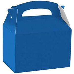 Amscan Paper Plain Gable Boxes in Blue Blue Amscan Paper Plain Gable Boxes in Blue Blue