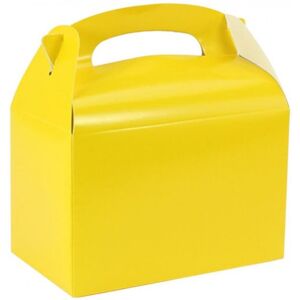 Amscan Paper Plain Gable Boxes in Yellow Yellow Amscan Paper Plain Gable Boxes in Yellow Yellow